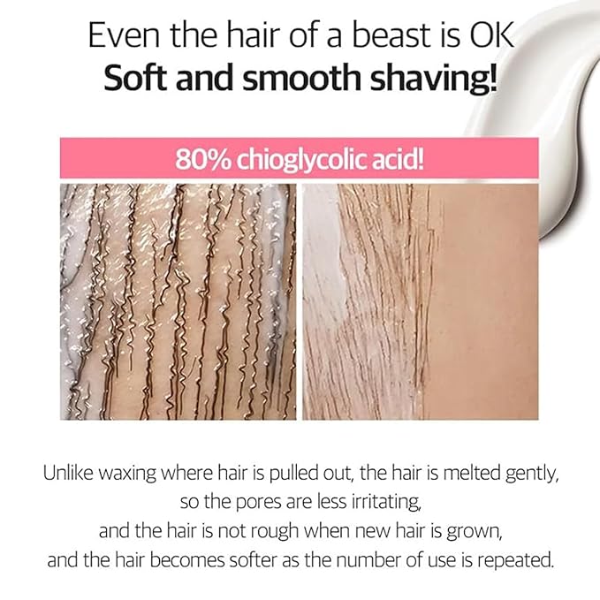 Touch-Up Painless Hair Removal Gel for Bikini Area - All Skin Types Treatment for Women & Men, 150ml