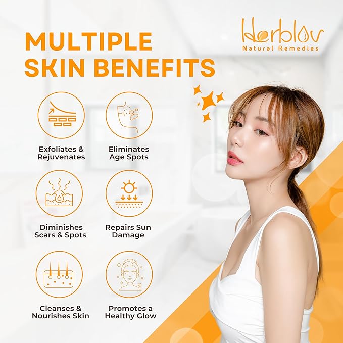 Turmeric Face Cream – All Natural Skin Brightening Lotion – Turmeric Whipped Body Butter for Dark Spots, Hyperpigmentation – Turmeric Skincare Cleanses, Fights Acne, Evens Tone, Scars, Sun Damage
