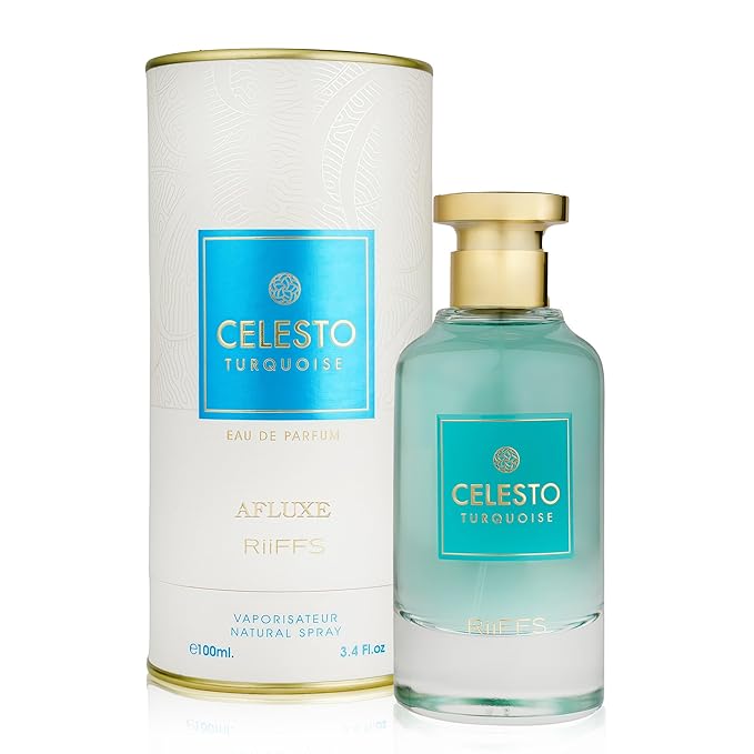 Celesto Turquoise Luxury Cologne for Men - Lavender & Oud Aromatic Elixir-100ml Eau de Parfum - Long Lasting - Versatile Signature - Elite Gift (Celesto Turquoise)