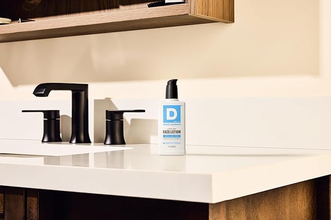 Duke Cannon Men’s Face Lotion – 3 oz Ultralight Moisturizer for Daily Hydration & Healthy Skin
