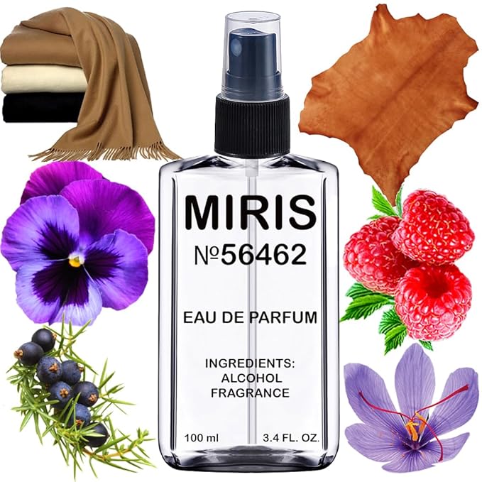 MIRIS No. 56462, Inspired by Black Saffron, Long-Lasting Unisex Eau de Parfum for Women & Men, Spray 3.4 Fl Oz / 100 ml