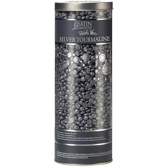 Satin Smooth Silver Tourmaline Thin Film Flex Pebbles Wax™ 23oz