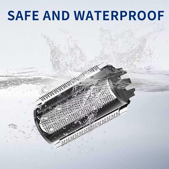 2 Pack Replacement Foil Blade Replacement Clipper Blades Groin Hair Foil Shaver Head for Close Body Hair Grooming，Compatible with MANSCAPED The Lawn Mower Electric 5.0 Ultra Hair Trimmer