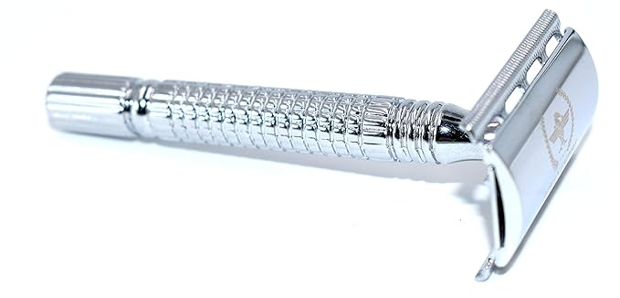 Double Edge Safety Razor ROMAN EMPIRE SHAVING Augustus with 20 Blades Sampler (Astra-Derby-Shark-Treet)