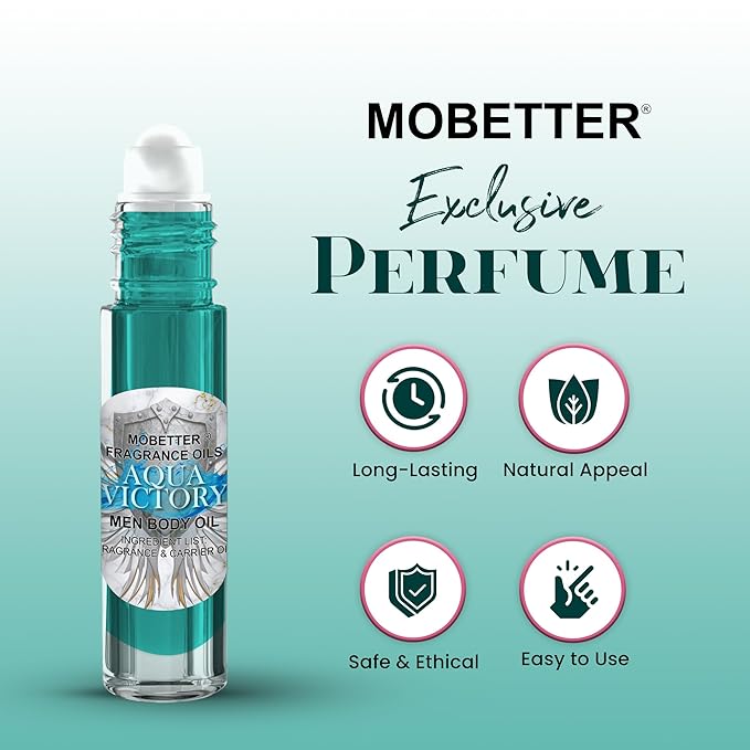 MOBETTER FRAGRANCE OILS Aqua Victory Fragrance Body Oil for Men
