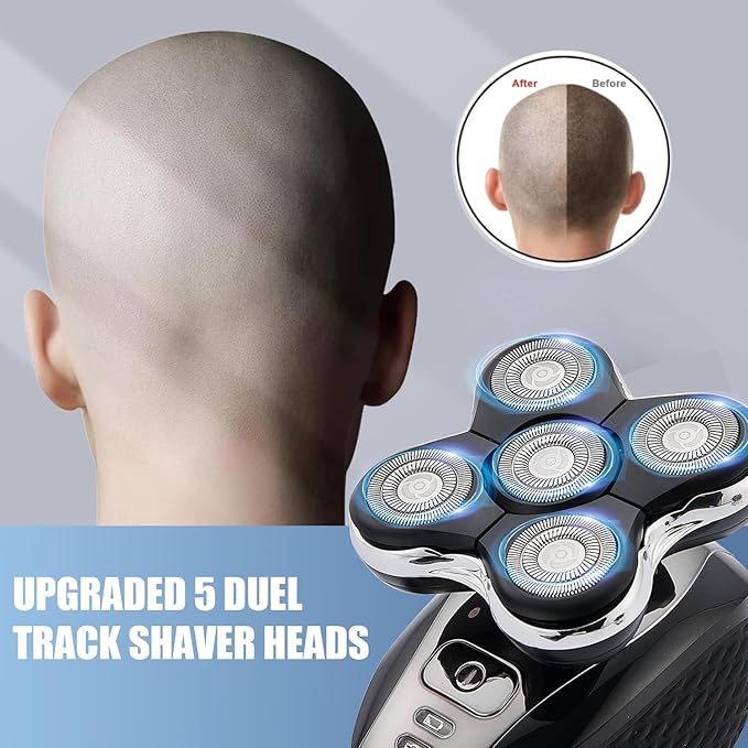 Balder Pro Shaver Peplacement Heads for Remington Balder Pro Head Shaver Model XR7000/XR1500/XR1501 Electric Shaving for Bald Men (Heads/1pc)