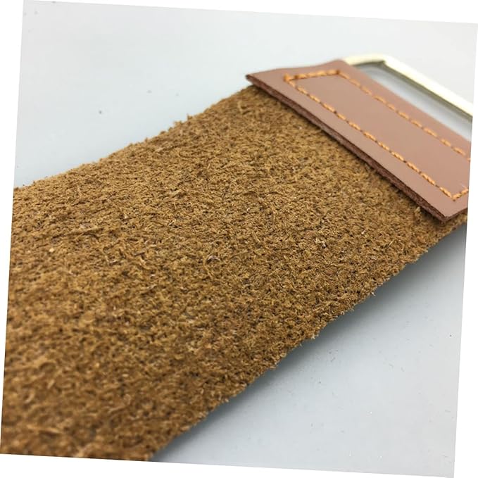 BESTYASH 2pcs Leather Strop Set Cowhide Sharpening Cloth for Straight Vintage Polishing Tool for Blades and Woodworking for Barbers and Shaving Enthusiasts