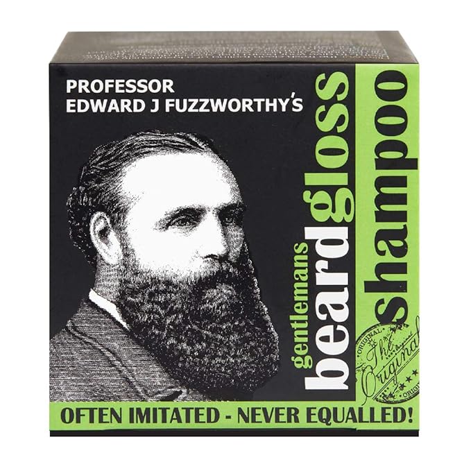 Professor Fuzzworthy's Beard Shampoo Bar - Tasmanian ACV - All Natural Ingredients - Tasmania Australia, 4.2 oz