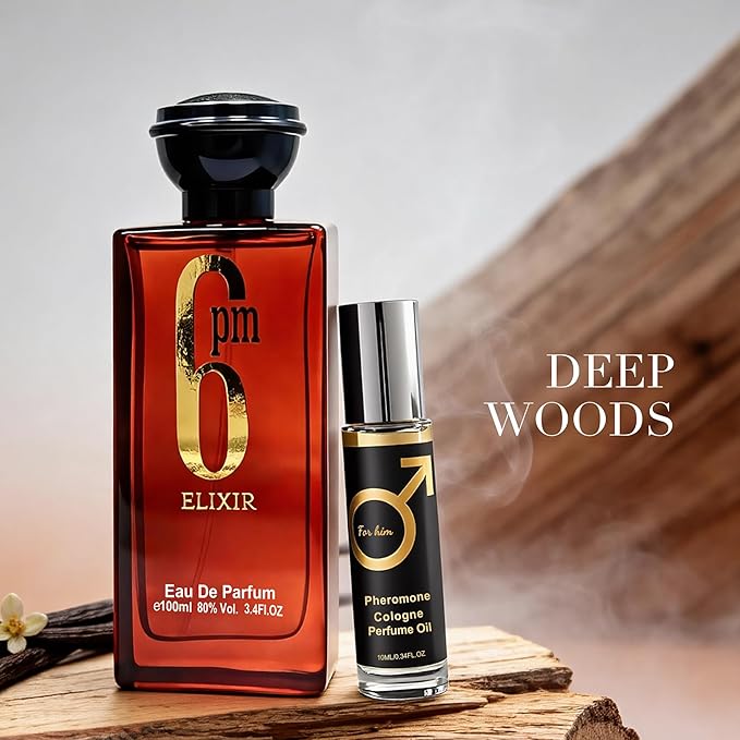 Men’s Eau de Parfum for Men, Fruity Woody Cologne with Pineapple, Apple & Amber Notes, Long Lasting Modern Masculine Fragrance, Natural Spray, 3.4 Fl Oz (100ml)