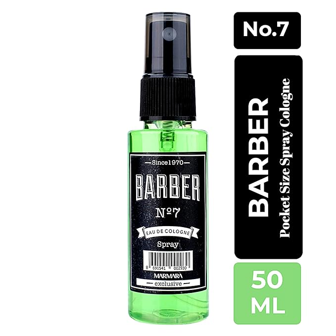 Marmara Barber Cologne - Best Choice of Modern Barbers and Traditional Shaving Fans Travel Size (50 ml, No7)