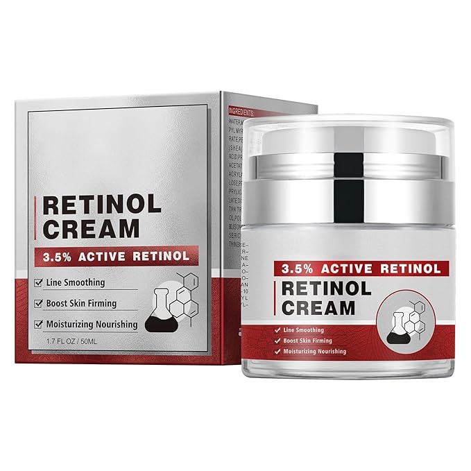 Retinol Anti Aging Face Moisturizer Creams for Face, Collagen Cream With Hyaluronic Acid, Face Lift Cream for Skin Tightening and Firming, Wrinkle Smoother for Women & Men