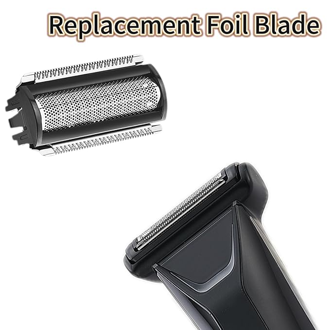 2 Pack Replacement Foil Blade Compatible with MANSCAPED The Lawn Mower Electric 5.0 Ultra Hair Trimmer,Replacement Clipper Blades Groin Hair Foil Shaver Head for Close Body Hair Grooming