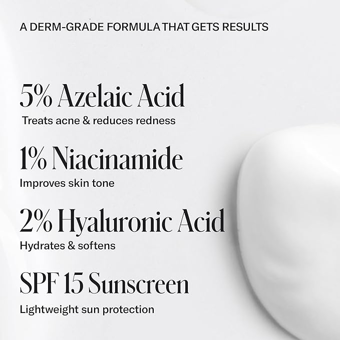 Geologie Clear Skin Face Cream | Clear System Daily Moisturizer with SPF15 for Acne-Prone Skin | Azelaic Acid, Niacinamide & Hyaluronic Acid | Lightweight & Oil Free | 60 ML (Pack of 2)