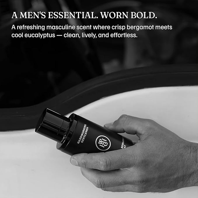 Hardworking Gentlemen Eucalyptus & Bergamot Body Mist For Men, 3.38 oz | 100 ml - A Refreshing Scent Blends Cooling Eucalyptus with Bright, Citrusy Bergamot - Made in the USA