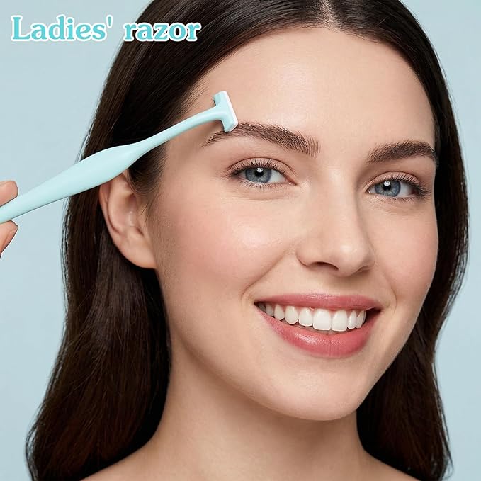 12 PCS Mini Eyebrow Razor, Eyebrow Razor Men Facial Razors for Women & Men with Protective Cover Facial Hair Removal Eye Brow Razors Eyebrows Trimmer Kit for Face and Eye Brow