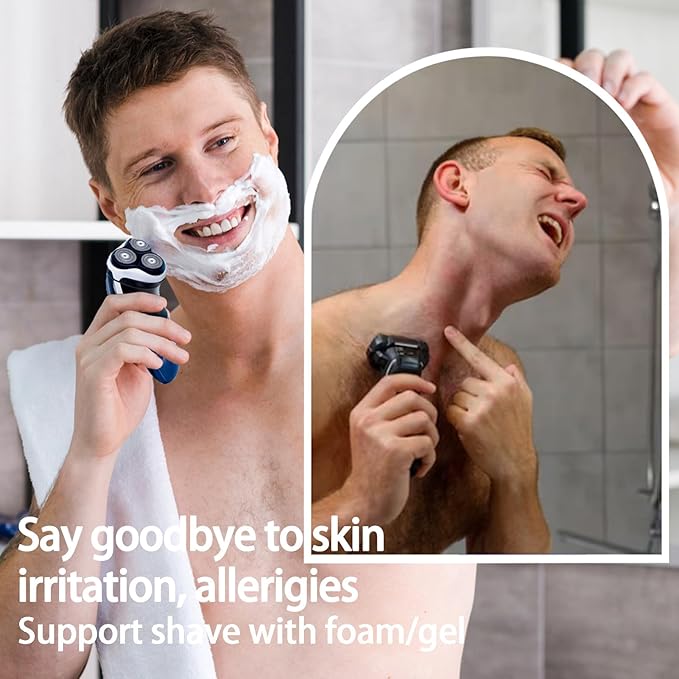 6 Pack SH30/HQ8 Replacment Blades for Aquatec PTxxx, ATxxx Series Razors, Dual-Layer Shaver Heads for Close and Smooth Shave