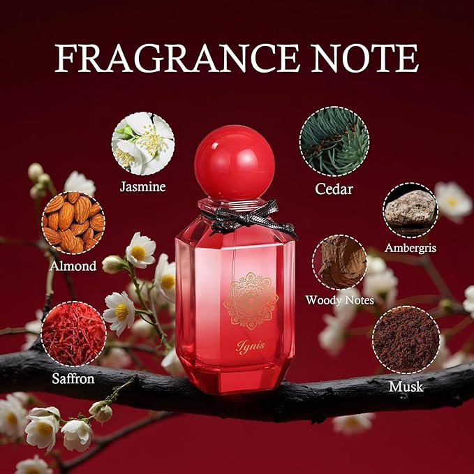 zuofun - Inspired by B.accarat R.ouge 540 - Eau De Parfum - No.9 Spray 3.4 Fl Oz (100ml) - Long-Lasting Perfume For Women & Men, Paraben Free, Vegan, Clean Ingredients, Unisex