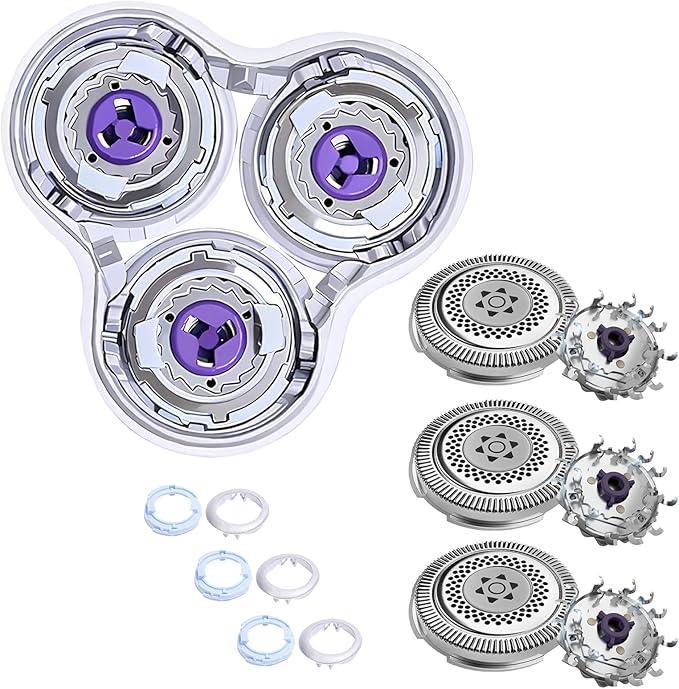 SH98/72 Replacement Shaver Heads Compatible With Philips Norelco S9000 Prestige Replacement Blades,Sh98 Heads for Philips Norelco Electric Razors S9000 Prestige (SP98xx) SP9800