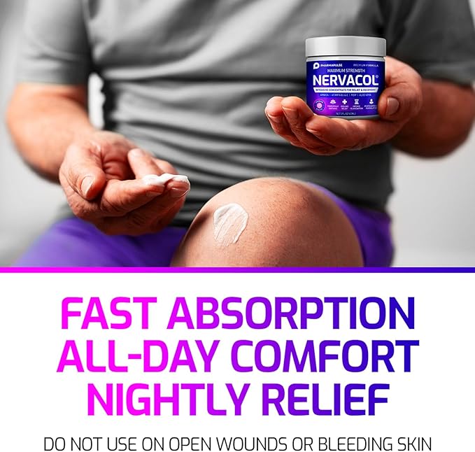 Pharmapulse Neuropathy Cream – Maximum Strength for Feet, Hands, Legs, Toes, Lower Back - Alpha Lipoic Acid, Arnica, Vitamin B6, Aloe Vera, MSM - Effective Soothing