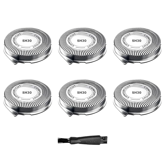 SH30 Replacement Heads Compatible with Philips Norelco Series 3000, 2000, 1000 and S738 Electric Shavers, Durableing Sharp for Philips Norelco Series 2000 Replacement Blades[6 Pack]