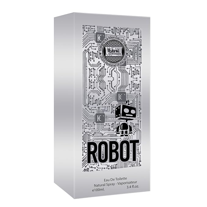 Hybrid & Company Robot For Men Eau De Toilette Vaporisateur Natural Spray 3.4 Fl Oz