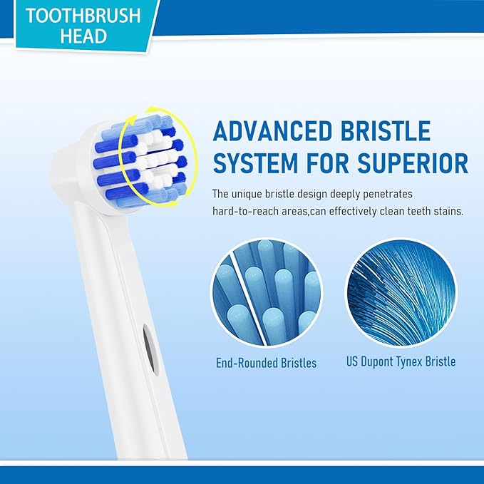 Replacement Toothbrush Heads Compatible with Oral B Braun,12 Pack Electric Toothbrush Heads Brush Heads Refill for Oral-B 7000/Pro 1000/9600/ 500/3000/8000