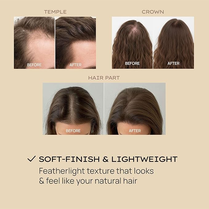 Style Edit Hair Building Fibers for Thinning Hair | Conceals Receding Hairlines, Fine Hair & Bald Spots for Fuller looking hair, 100% Plant-Based Thickening Powder for Men & Women, Dark Brown 0.88oz