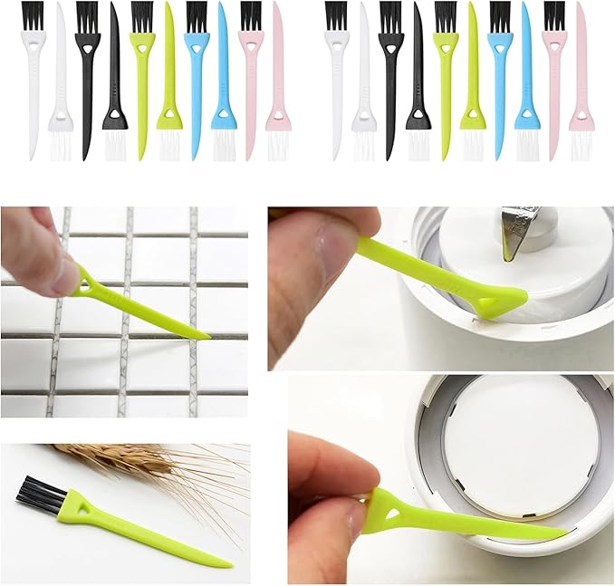 10 Pack Keyboard Cleaning Brushes Kit Mini Crevice Cleaning Brush Electric Shaver Cleaning Brushes Gaming Mouse Groove Gap Scraper Tools Electric Razor Brush Keyboard Cleaner for Small Space