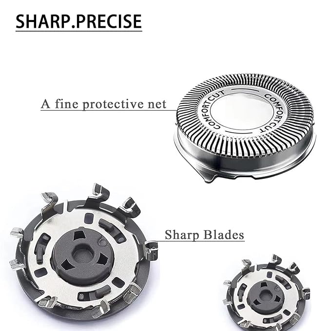 SH30 Replacement Heads for Philips Norelco Series 3000, 2000, 1000 Shavers and S738 Click and Style,sh30 shaving head replacement 3-pack
