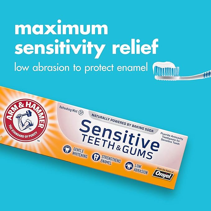 ARM & HAMMER Sensitive Teeth & Gums Toothpaste 4.5 oz (Pack of 5)