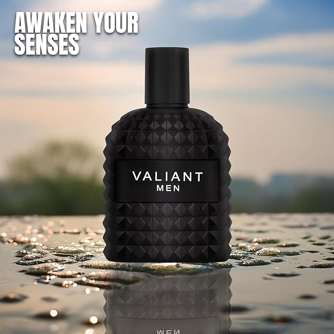 Men's Cologne Gift Set Include Valentine Milano,Valiant,Very Excited & Valuable Paris - 3.4 Fl Oz Each | Vanilla Bourbon, Leather & Amber Floral Fragrance | Luxury Eau de Toilette