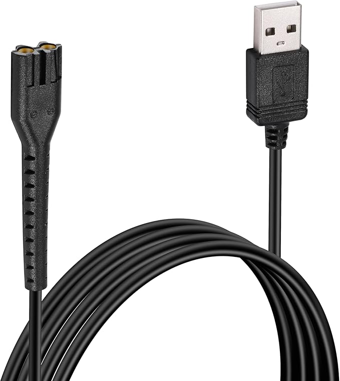 Replacement Wahl 8164 Charger Charging Cord Compatible with Wahl 5 Star Series Cordless Magic Clipper Model 8148/8148-700/8164/ 8481/8591/ 8509/8504-400/8504-830/8504 Charger Power Cord