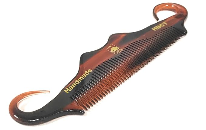 G.B.S Handmade Cellulose Acetate Grooming Men’s Mustache Comb