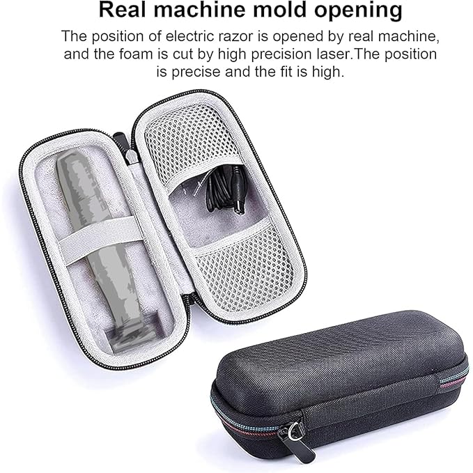 LinMei Hard Travel Case for Electric Trimmer & Shaver Compatible with Philips Norelco OneBlade QP2520, QP2530, QP2620, QP2630 - Waterproof, Durable and Compact Organizer