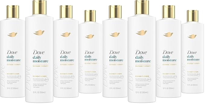 Dove Nutritive Solutions Moisturizing Conditioner for Dry Hair Daily Moisture Deep Conditioner Detangles and Nourishes Dry Hair 12 oz,(Pack of 8)