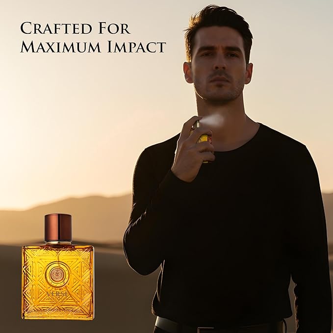NovoGlow Verse Adonis Nujoom Parfum for Men, Oriental Woody Cologne, Sweet Caramel Mandarin Spicy Cardamom, Amber Incense Patchouli, Long Lasting Luxury Fragrance 3.4 oz / 100ml
