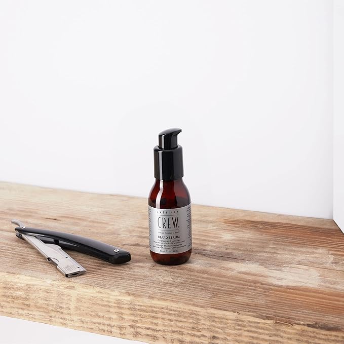 American Crew Beard Conditioner Serum, Conditioning Oil Blend for a Soft, Shiny & Smooth Beard, 1.7 Fl Oz