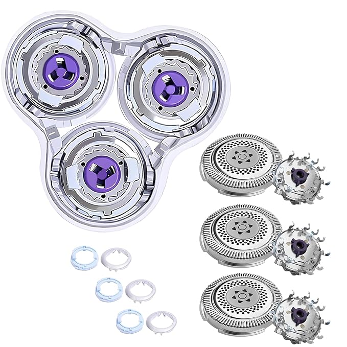SH98/72 Replacement Shaver Heads Compatible With Philips Norelco S9000 Prestige Replacement Blades,Sh98 Heads for Philips Norelco Electric Razors S9000 Prestige (SP98xx) SP9800