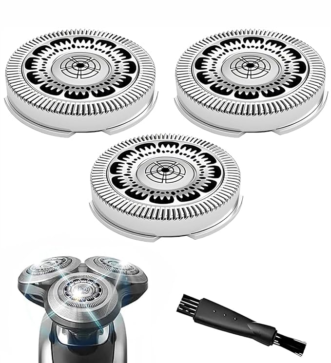 SH60 Replacement Heads Compatible with Philips Norelco 6000 Replacement Electric Shaving Head Razor Blades Series 6000 S6810, S6820, S6850, S6880/81,for Norelco 6000,Sh60 Replacement Heads