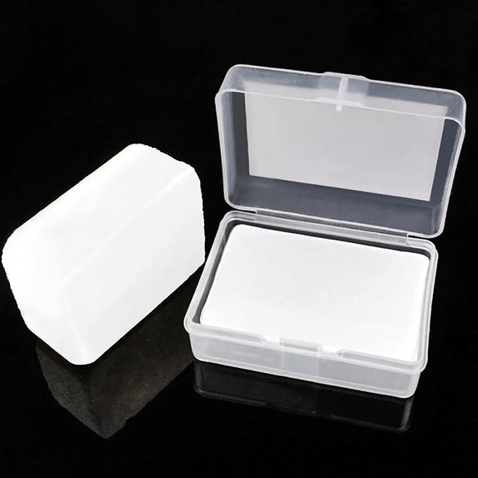 Jack Shaver® Natural Alum Block in Plastic Case (107 g./3.7 oz.) Aftershave Blood Stopper Antiseptic Astringent Soothing Solution for Shaving Razor Burn Relief