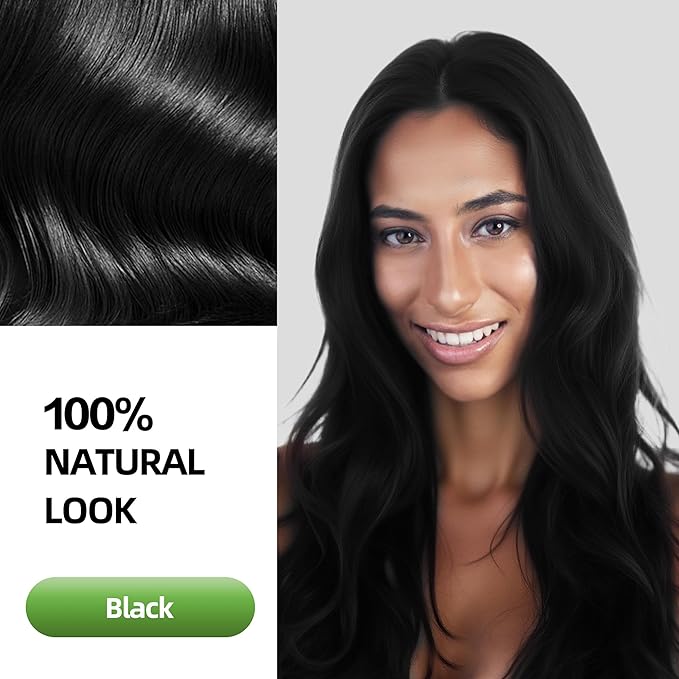 Black Hair Dye Shampoo 3 in 1 for Gray Hair Coverage, Herbal Ingredients Natural Shampoo Black Hair Dye for Women & Men/Ammonia-Free 520ml