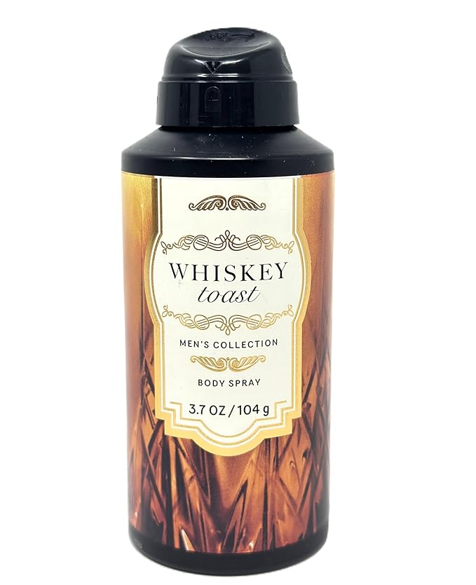 Bath and Body Body Spray for mens (3.7 oz / 104 g, Whiskey Toast)