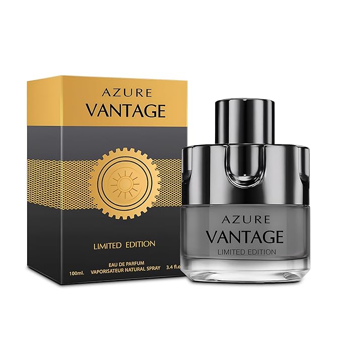 Men's Cologne Gift Set 4 Pack Azure Vantage Series - 3.4 Fl Oz Each | Vanilla Bourbon, Leather & Amber Floral Fragrance | Luxury Eau de Toilette Quartet