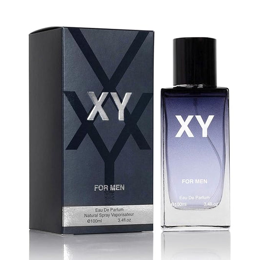 XY for Men - Aromatic Fougere Fragrance - Top Notes of Apple, Ginger & Bergamot Mix with Sage & Juniper Berries - Base Scent of Tonka bean, Amberwood & Olibanum - Elegant 100ml Bottle, Parfume Men