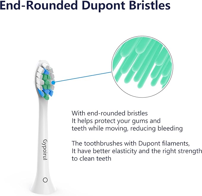 Toothbrush Replacement Heads Compatible with Philips Sonicare Replacement Heads, Electric Brush Head for 4100 5100 6100 9023 W Optimal Plaque Control 10 Pack,