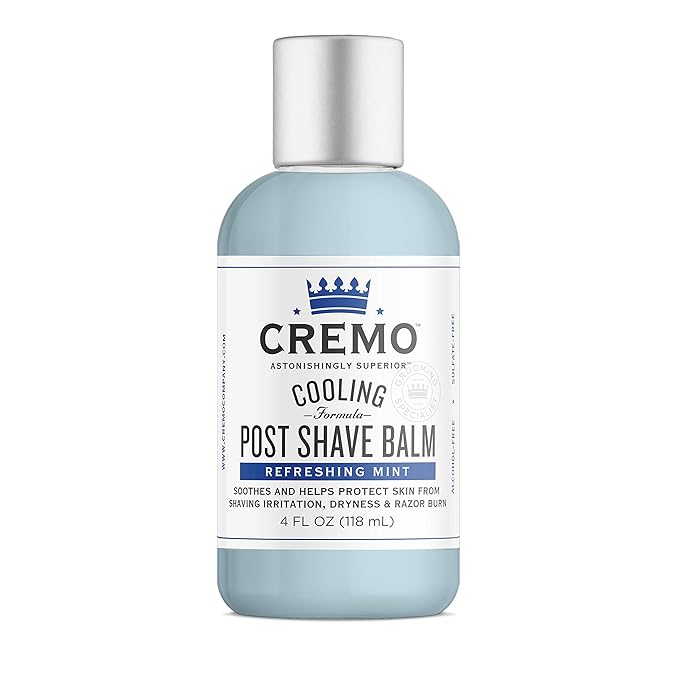 Cremo Barber Grade Original Shave Cream & Cooling Formula Post Shave Balm, Soothes, Cools And Protects Skin From Shaving Irritation, Dryness and Razor Burn, 4 Oz