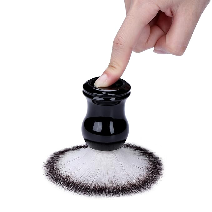 Aethland Men's Shaving Brush and Bowl Set, 3 in 1 Synthetic Shaving Brush with Alloy Shaving Stand & Shaving Soap Bowl Shave Brush Kit for Men Husband Father Birthday Boyfriend Valentines Day Gifts