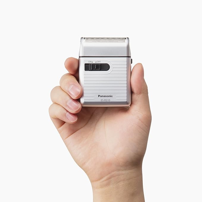 Panasonic Men's Shaver for Traveler ES-RS10-S Silver | DC3V (2 x AA Alkaline) (Japan Model)