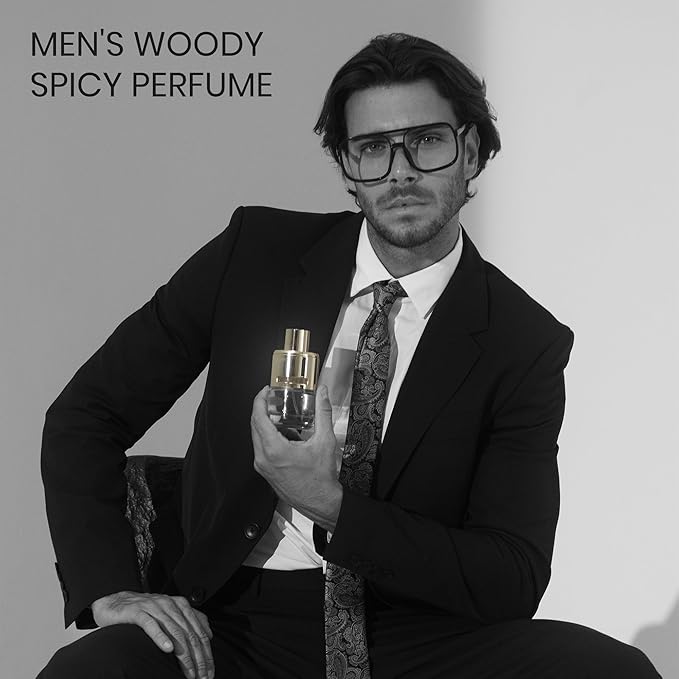 Sapil Dapper Eau de Parfum for Men – Long Lasting Woody Spicy Perfume | Amber, Leather & Cinnamon Notes | Fresh Masculine Fragrance | 3.4 oz / 100ml