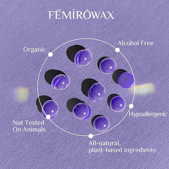 Wax Beads, 1lb Hard Wax Beans for Hair Removal Sensitive Skin with Lavender Formula Waxing Beads for Full Body Brazilian Bikini Face Eyebrow at Home Wax Refill for Women Men